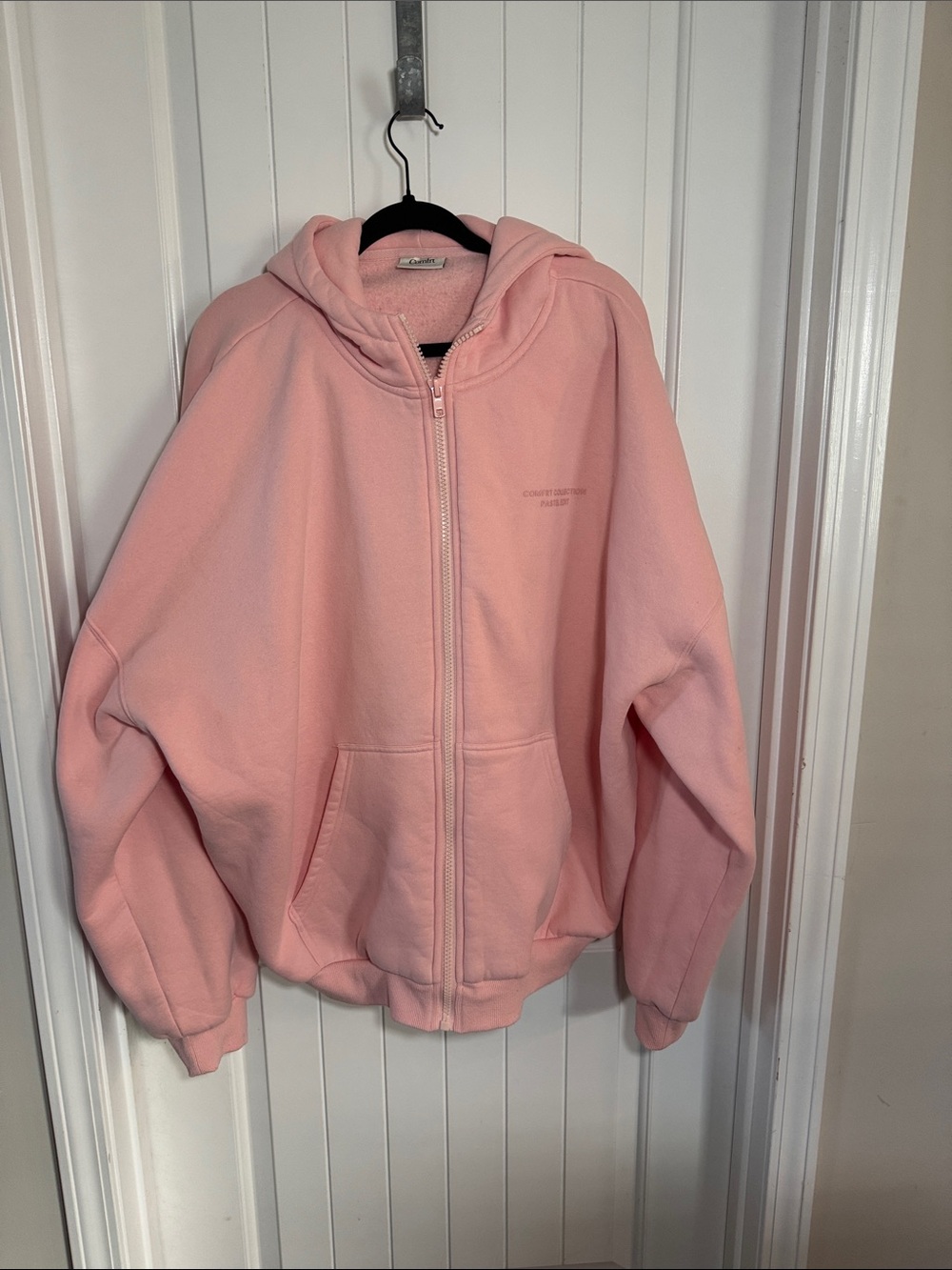 Comfort Pastel Collection Zip-Up Hoodie Jacket Pink/Coral